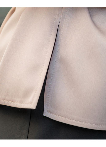 Бежевая блуза 1580-11 Alenka Plus