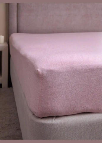 Простирадло Махрова і 2 наволочки Євро 200х230 рожевий (П4К-mahra70-70-46) No Brand (306633835)