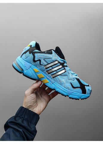 Чорні Осінні кросівки чоловічі adidas x bad bunny response blue black адідас бед бані No Brand