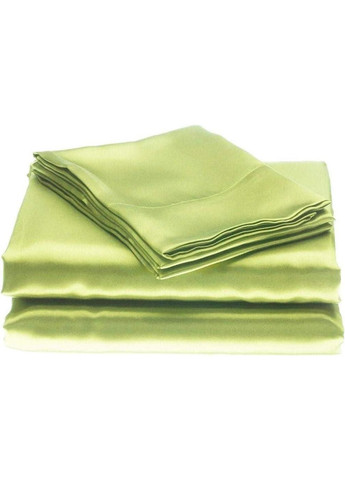 Атласне Оливкова Сімейна постільна білизна 145*210 Moka textile (316632087)