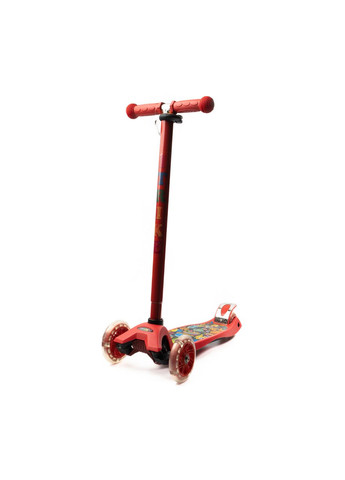 Самокат детский трехколесный MAXI JR 3-055-1-R со светящимися колесами, руль регулируется, iTrike (346531808)