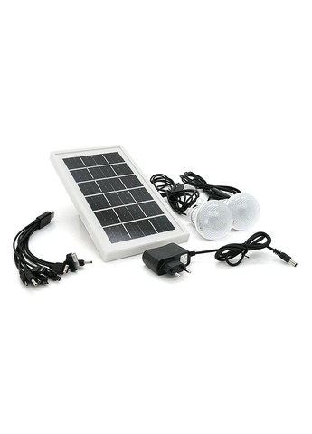 Переносной фонарь LX1902+Solar, 3 режима, солнечная панель, встроенный акум 7200mAh, 2 лампочки 3W, СЗУ, Black, Box Voltronic (315502486)