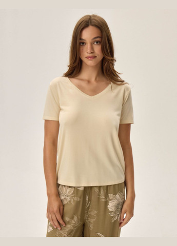 Оливкова всесезон жіноча піжама футболка + штани Henderson