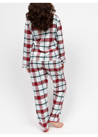 Червона зимня піжама жіноча 5139-5140 кофта + брюки Cyberjammies Blaze