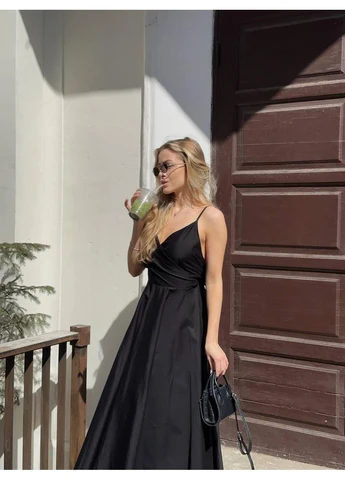 Святкова сукня міді з відкритою спиною на бретельках No Brand (386841141)