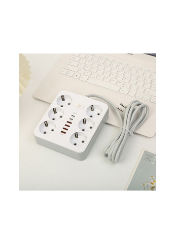 Мережевий фільтр живлення XK-SP-6-4-2-WH XoKo (306618311)