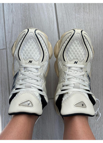 Чорні Осінні кросівки чоловічі new balance 9060 cream black нью беланс 9060 No Brand