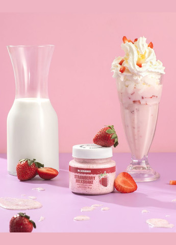 Mr. Scrubber Крем-скраб для рук і тіла з ароматом полуничного коктейлю Mr.SCRUBBER Strawberry Milkshake Creamy Hands & Body Scrub, 250 мл — Крем, Україна (365842464)