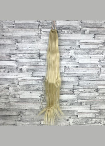 Накладной хвост блонд ровный No613 на резинке 80 см шиньон термовосточный прямой No Brand 2818 (311314103)