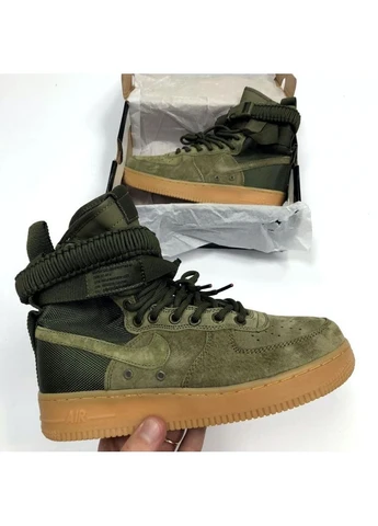 Зелені літні кросівки nike special fled air force 1 green найк аір форс зелені No Brand