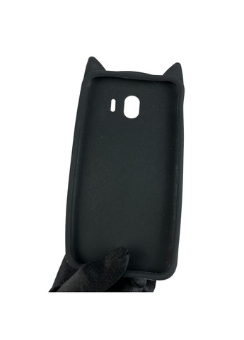 Чехол для Galaxy J4 2018 SM-J400 детский с котиком на самсунг г4 г400 чёрный Samsung (366022913)