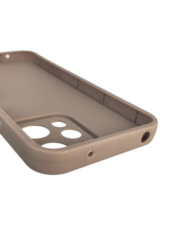 Чехол силиконовый Soft Touch для Redmi 12 коричневый (Полная защита камеры) Xiaomi (366390579)