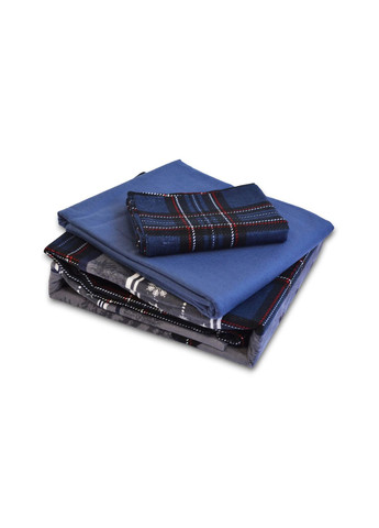 Комплект постільної білизни Flanel 200×220 см Happinies Navy Blue First Choice (365814827)