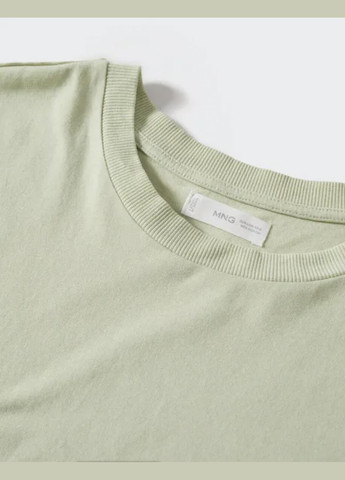 Короткая футболка Mango кроп топ - (316629159)