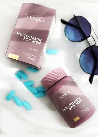 Мультивітамінний комплекс для чоловіків Nutriplus 60 шт Farmasi (294944818)