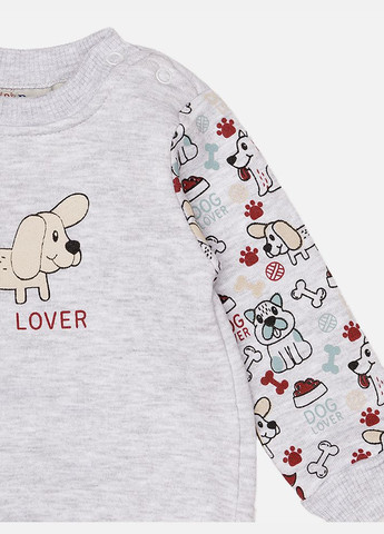 Pengim свитшот для мальчика цвет светло-серый cb-00225649 светло-серый футер