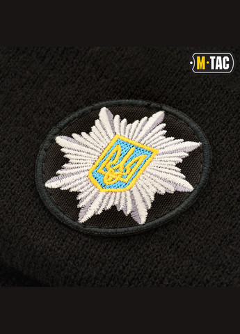Шапка Поліція тонка вязка 100% акрил Black ( ) M-TAC (337142620)