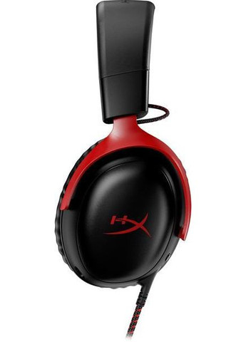 Наушники Cloud III Black игровые проводные с микрофоном, 53мм драйверы, DTS Headphone:X, память формы, черный с красным HyperX (360713923)