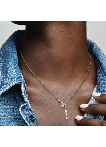 Срібне намисто Пандора "Блискучий гербарій" 382386C01 Kabluchka (355462914)