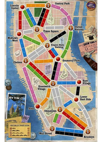 Настольная игра Билет на поезд: Нью Йорк / Ticket to Ride: New York Game (328934894)