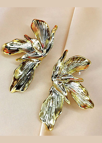 Сережки біжутерія Квіти сріблясті No Brand (335815819)