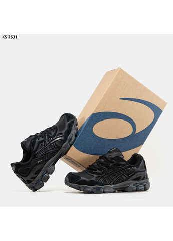Чорні Осінні кросівки чоловічі asics gel-nyc gore-tex black асікс гель нюк No Brand