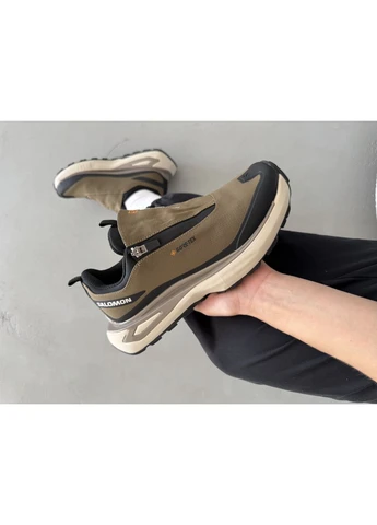 Зелені кросівки чоловічі salomon odyssey gore-tex olive саломон одісей зелені демісезон No Brand