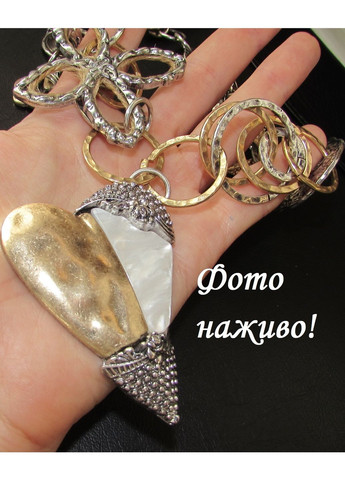 Вінтажне металеве намисто серце з квітами, 1388 No Brand (356775572)