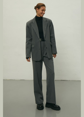 Серый женский классический пиджак серый 317 Papaya - всесезон