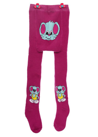 Махрові колготи для дівчинки з мишкою фуксія 80 см (51543) BABYKROHA (315721398)