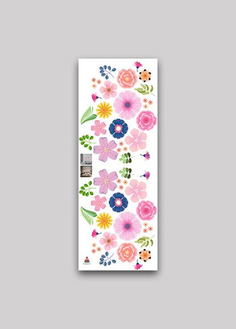 Вінілова інтер'єрна на стіну, шпалери та інші поверхні "Квітковий набір" з Оракалу. Кавун наклейка (316189656)