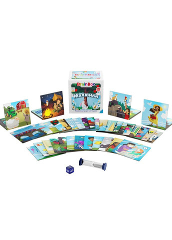 Карточная игра Brainbox "Рисунки" BZZBRPI01UA 55 карточек 1 игральный кубик Yago (350939236)