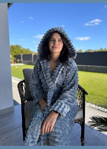 Халат женский махровый гипоаллергенный шарпей (П4К-Al-sharpey-halat-002-02) No Brand (308864294)