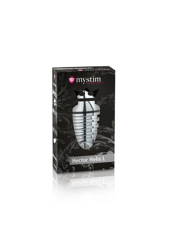Металлическая анальная пробка Hector Helix L для электростимулятора, диаметр 5 см Mystim (369947512)