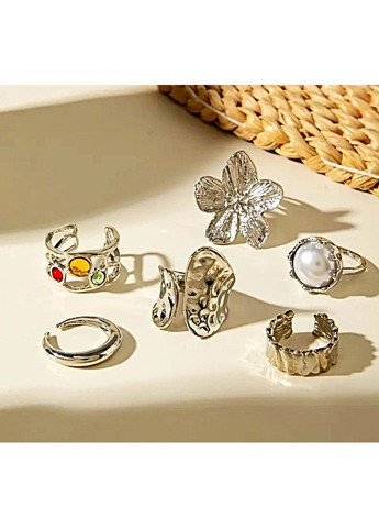 Кільця жіночі біжутерія 6 одиниць No Brand (342116495)