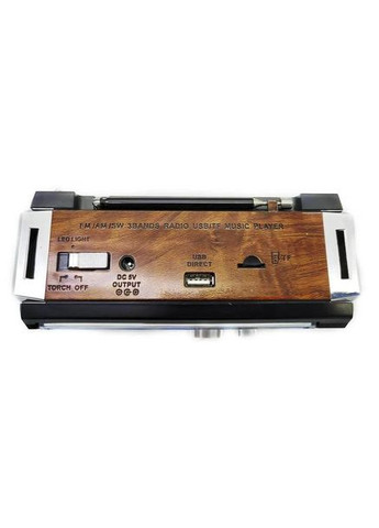 Радіоприймач RX-381 BT з MP3 та ліхтариком, Коричневий Golon (285787712)