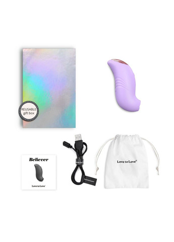 Вакуумный клиторальный стимулятор BELIEVER – VIVA MAUVE Love To Love (315497709)