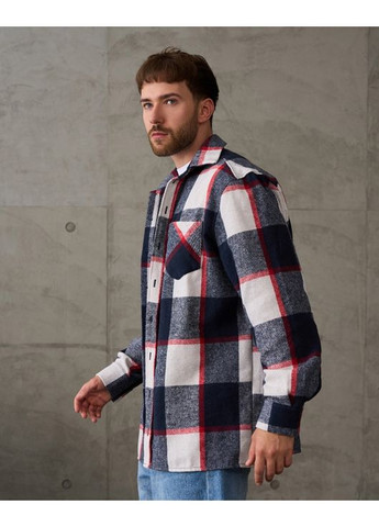 Черно-белая повседневный, кэжуал рубашка в клетку ISSA PLUS