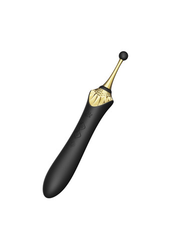 Мультифункціональний вібратор Bess 2 Obsidian Black, 4 насадки, підігрів - CherryLove Zalo (332209250)