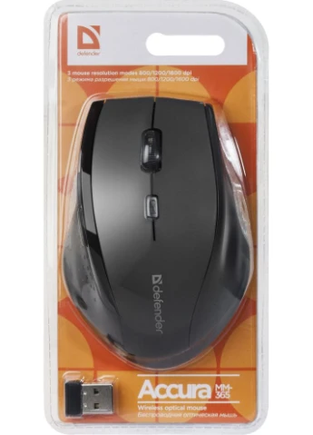 Мышь беспроводная Accura MM-365 Black (52365) Defender (364861536)