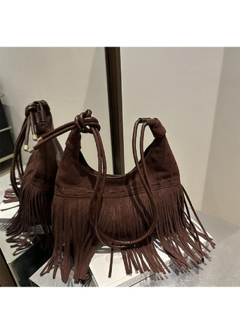 Містка замшева сумка з бахромою P2-9352DB Lilly (369892902)