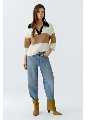 Комбинированный летний женский джемпер разные цвета джемпер Oui