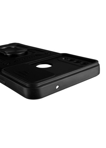 Чехол для Galaxy A20S (SM-A207F) бронированный с кольцом со шторкой на самсунг а20с чёрный rg1 Samsung (366018962)