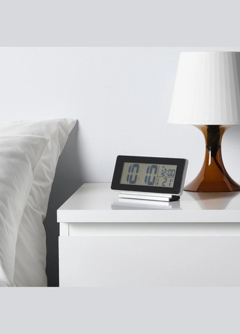 Годинник/термометр/будильник ІКЕА FILMIS 16,5х9 см чорний (30540827) IKEA (267902416)