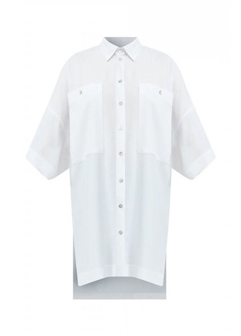 Белая летняя рубашка s21-11076-201 Finn Flare