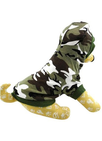 Худі для котів Pet Style "Камуфляж" Зелений 4XL No Brand - (323234051)