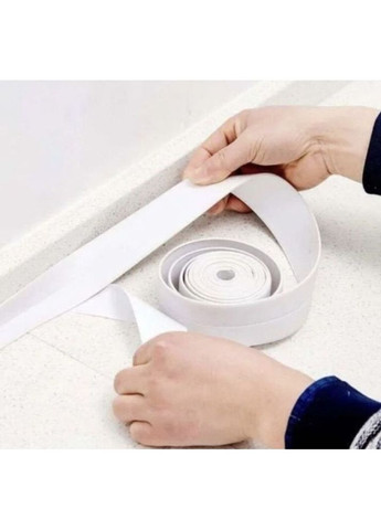 Клейка стрічка бордюрна самоклеюча для ванної та кухні 3,2см*1,5м Білий (373635) Good Idea (352061153)