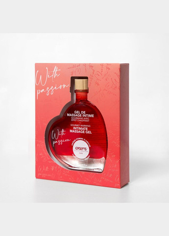 Масажний гель With Passion Candy Apple 50 мл, розігрівальний, без цукру, їстівний Exsens (327875973)