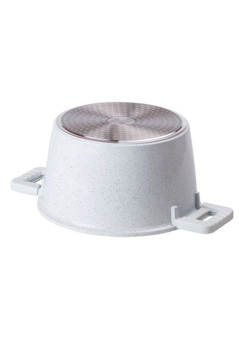 Каструля алюмінієва MGC з гранітним покриттям 5,3 л, біла MGC HP-4-441 No Brand (373399871)