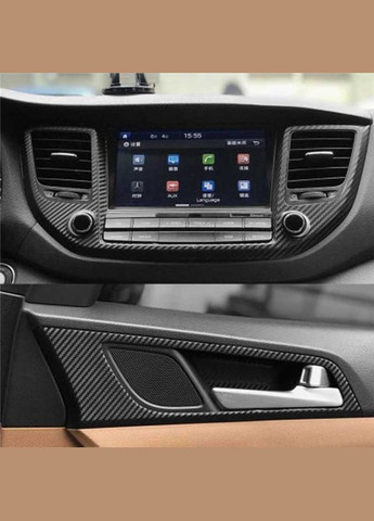 Защитная карбоновая пленка Carbon Fiber для авто 10 см х 5 м Black No Brand (350202671)